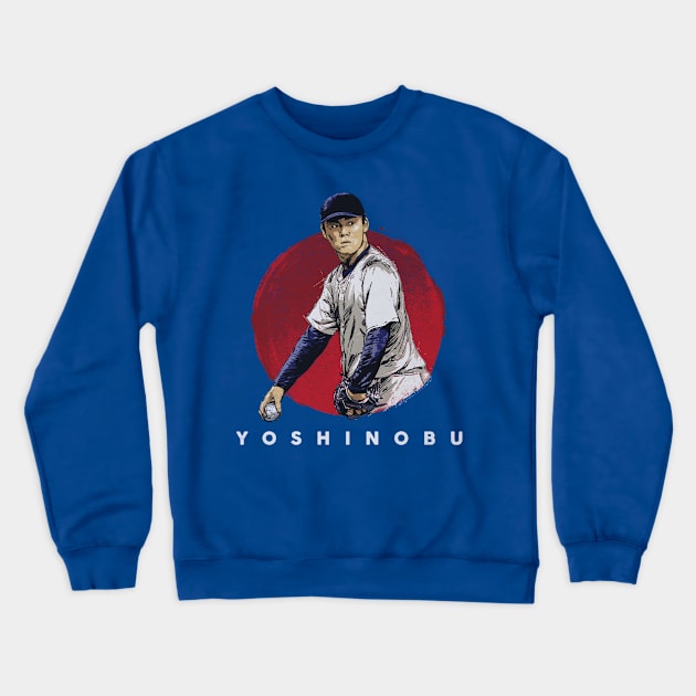 Yoshinobu Yamamoto Los Angeles D Sun Crewneck Sweatshirt by lavonneroberson